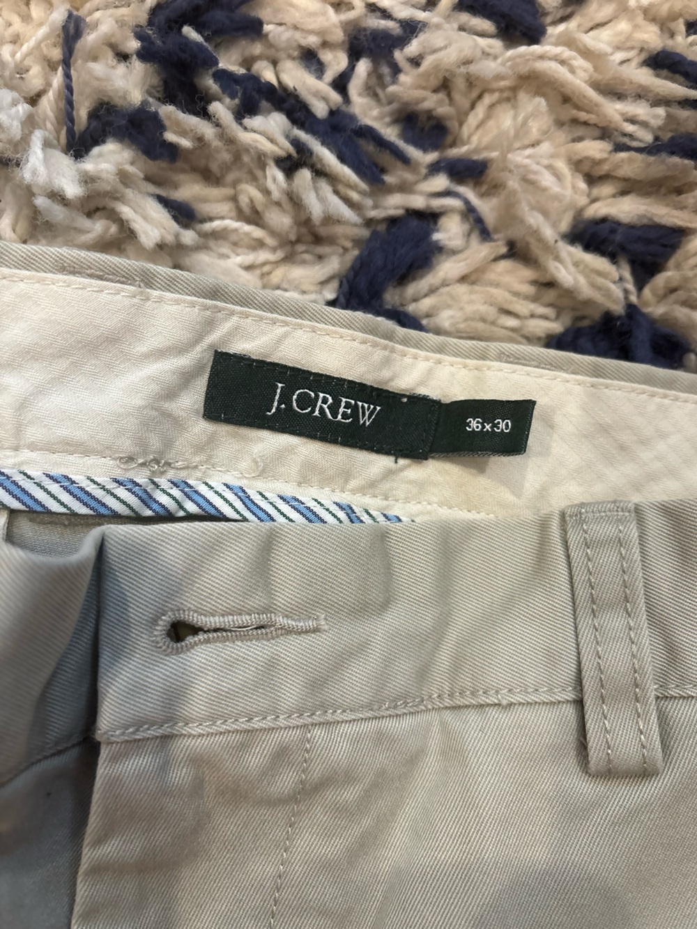 J. Crew Men's Light Tan cotton Chino Pants 36x30 - Picture 3 of 7